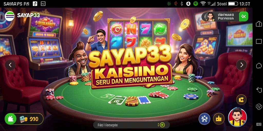 Tangkapan layar gameplay Kasino SAYAP33 yang mengasyikkan.